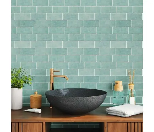 Metro Plytelė 20 Pcs Pilkai Žalia 29 X 21 Cm