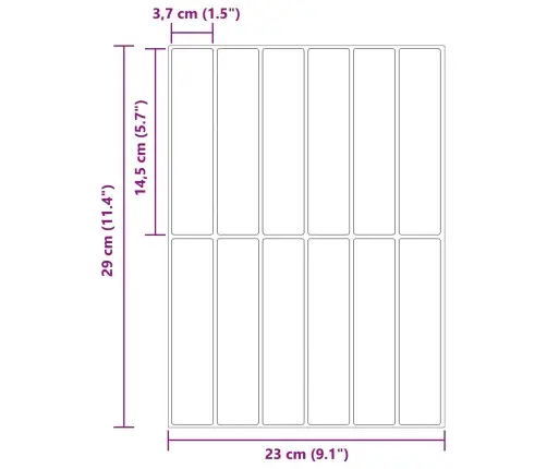 Ristkülikukujuline Plaat 20 Pcs Sinine 29 X 23 X 0,08 Cm