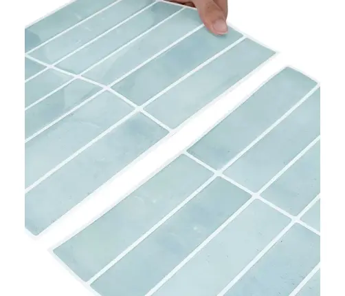 Dekoratīvās Uzlīmes 50 Pcs Pelēki Zaļa 29 X 22,9 X 0,8 Cm Vidaxl