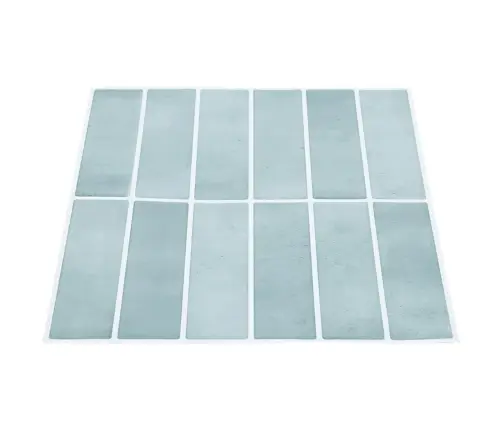 Dekoratīvās Uzlīmes 50 Pcs Pelēki Zaļa 29 X 22,9 X 0,8 Cm Vidaxl