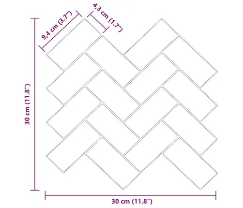 Kalasaba Plaat 10 Pcs Valge 30 X 30 Cm Polüuretaan Ja Pet
