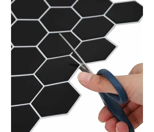 Heksagonaalne Plaat 10 Pcs Valge Hall 30 X 30 Cm