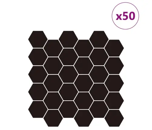 Heksagonaalne Plaat 10 Pcs Valge Hall 30 X 30 Cm