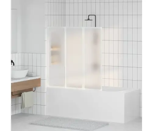 Vannas Ekrāns Matēts 120 X 117 Cm Alumīnijs & Pp Panelis Vidaxl
