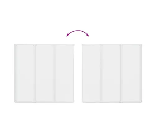 Vannas Ekrāns Matēts 120 X 117 Cm Alumīnijs & Pp Panelis Vidaxl