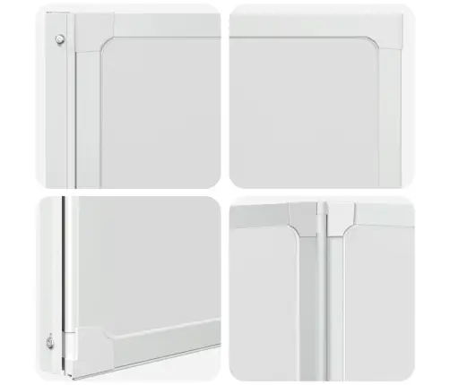 Vannas Ekrāns Matēts 132 X 140 Cm Alumīnijs & Pp Panelis Vidaxl