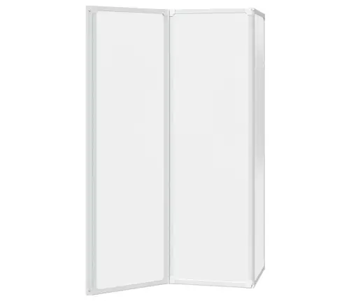 Vannas Ekrāns Matēts 132 X 140 Cm Alumīnijs & Pp Panelis Vidaxl