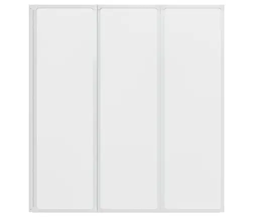 Vannas Ekrāns Matēts 132 X 140 Cm Alumīnijs & Pp Panelis Vidaxl