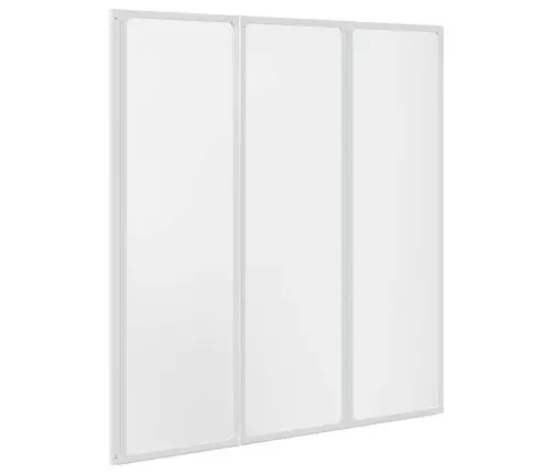 Vannas Ekrāns Matēts 132 X 140 Cm Alumīnijs & Pp Panelis Vidaxl