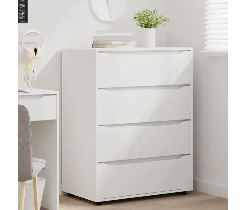 Ladustamiskapid 2 Pcs Valge 80 X 48 X 105 Cm Tehispuit