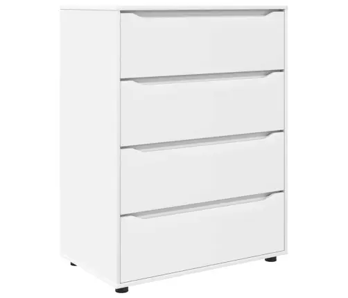 Ladustamiskapid 2 Pcs Valge 80 X 48 X 105 Cm Tehispuit