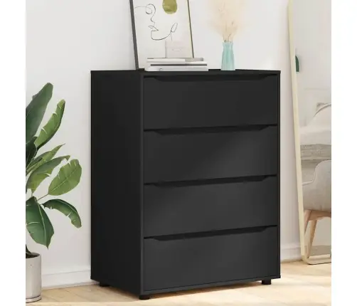 Ladustamiskapid 2 Pcs Must 80 X 48 X 105 Cm Tehispuit