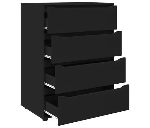 Ladustamiskapid 2 Pcs Must 80 X 48 X 105 Cm Tehispuit