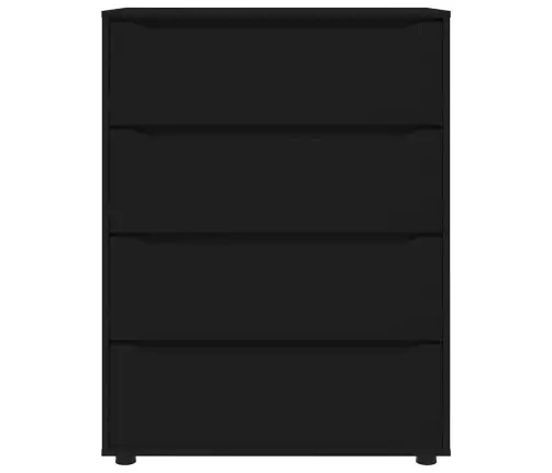 Ladustamiskapid 2 Pcs Must 80 X 48 X 105 Cm Tehispuit