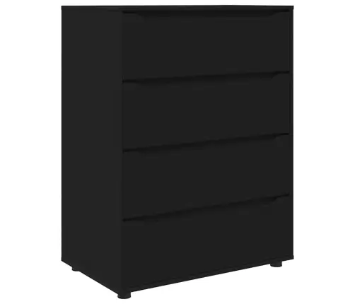 Ladustamiskapid 2 Pcs Must 80 X 48 X 105 Cm Tehispuit