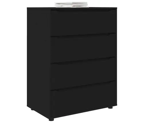 Ladustamiskapid 2 Pcs Must 80 X 48 X 105 Cm Tehispuit