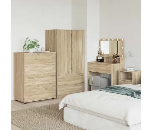 Saugojimo Spintos 2 Pcs Sonoma Ąžuolas 80 X 48 X 105 Cm