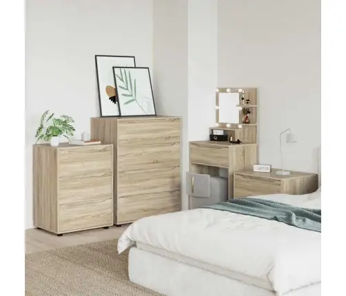 Saugojimo Spintos 2 Pcs Sonoma Ąžuolas 80 X 48 X 105 Cm