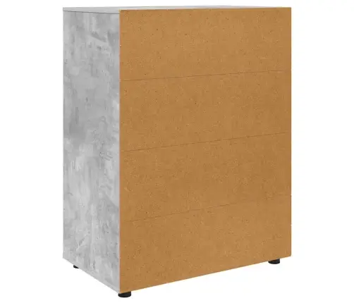 Uzglabāšanas Skapji 2 Pcs Betona Pelēks 80 X 48 X 105 Cm Vidaxl