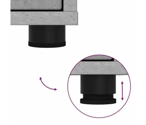 Uzglabāšanas Skapji 2 Pcs Betona Pelēks 80 X 48 X 105 Cm Vidaxl