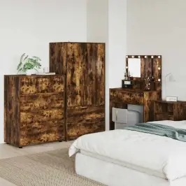 Uzglabāšanas Skapji 2 Pcs Dūmaka Ozols 80 X 48 X 105 Cm Vidaxl