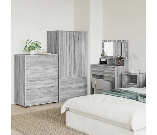 Saugojimo Spintos 2 Pcs Pilkas Sonoma 80 X 48 X 105 Cm