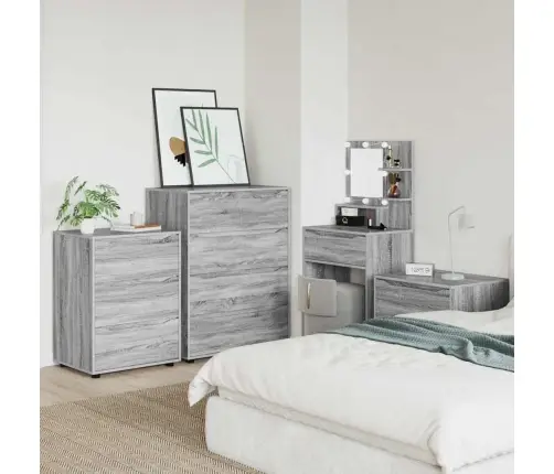 Saugojimo Spintos 2 Pcs Pilkas Sonoma 80 X 48 X 105 Cm