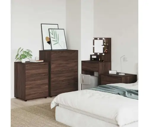 Uzglabāšanas Skapji 2 Pcs Brūns Ozols 80 X 48 X 105 Cm Vidaxl