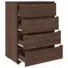 Uzglabāšanas Skapji 2 Pcs Brūns Ozols 80 X 48 X 105 Cm Vidaxl
