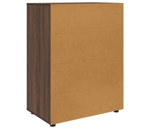 Uzglabāšanas Skapji 2 Pcs Brūns Ozols 80 X 48 X 105 Cm Vidaxl