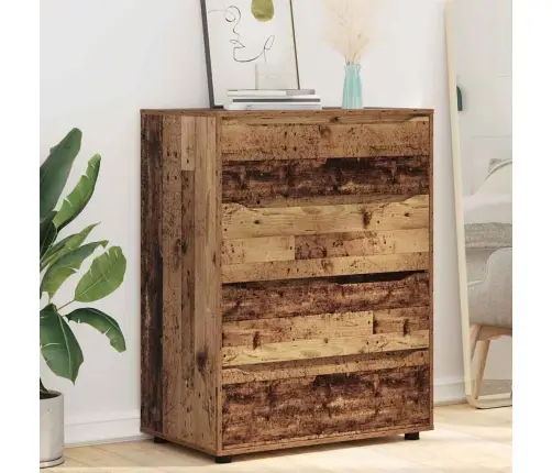 Ladustamiskapid 2 Pcs Vana Puit 80 X 48 X 105 Cm Tehispuit