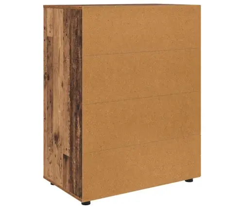 Ladustamiskapid 2 Pcs Vana Puit 80 X 48 X 105 Cm Tehispuit