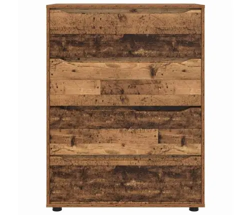 Ladustamiskapid 2 Pcs Vana Puit 80 X 48 X 105 Cm Tehispuit