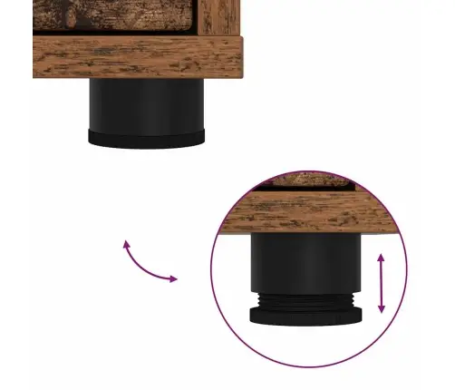 Ladustamiskapid 2 Pcs Vana Puit 80 X 48 X 105 Cm Tehispuit