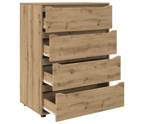 Uzglabāšanas Skapji 2 Pcs Artisānā Ozols 80 X 48 X 105 Cm Vidaxl