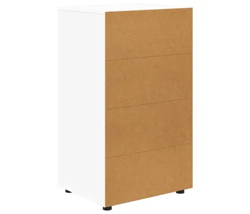 Ladustamiskapid 2 Pcs Valge 60 X 48 X 105 Cm Tehispuit