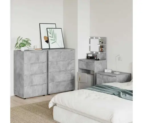 Saugojimo Spintos 2 Pcs Betono Pilka 60 X 48 X 105 Cm