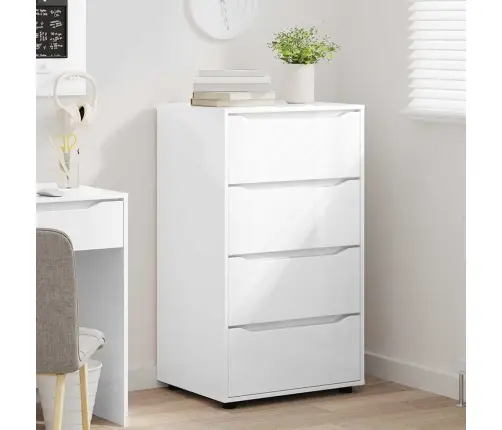 Uzglabāšanas Skapji 2 Pcs Augsta Spīduma Baltā Krāsa Vidaxl