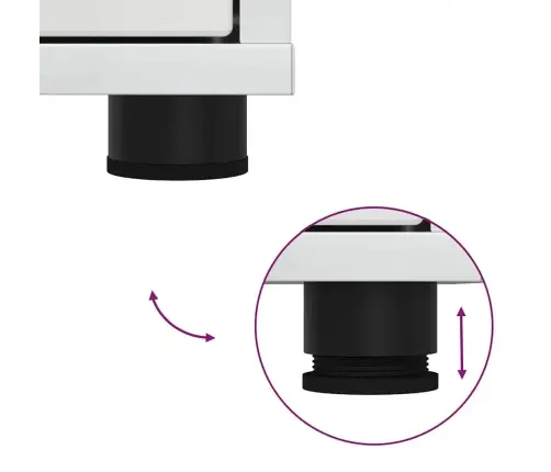 Uzglabāšanas Skapji 2 Pcs Augsta Spīduma Baltā Krāsa Vidaxl