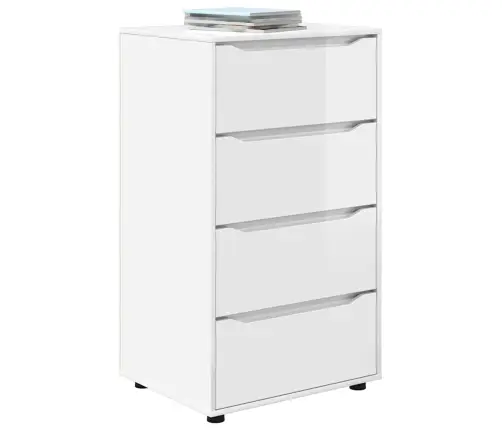 Uzglabāšanas Skapji 2 Pcs Augsta Spīduma Baltā Krāsa Vidaxl