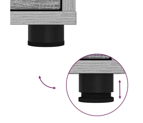 Saugojimo Spintos 2 Pcs Pilkas Sonoma 60 X 48 X 105 Cm