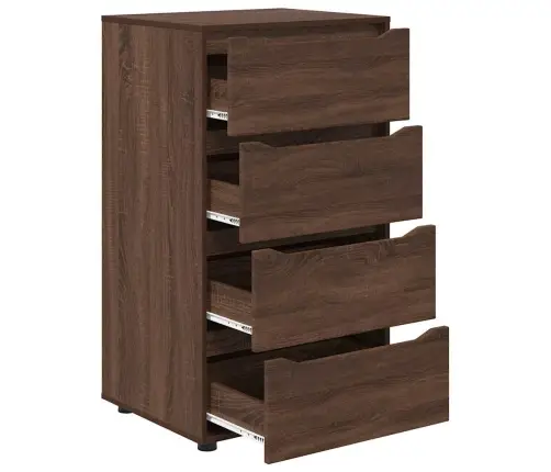 Ladustamiskapid 2 Pcs Pruun Tamme 60 X 48 X 105 Cm Tehispuit