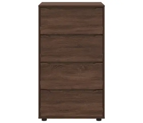 Ladustamiskapid 2 Pcs Pruun Tamme 60 X 48 X 105 Cm Tehispuit