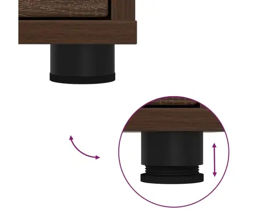 Ladustamiskapid 2 Pcs Pruun Tamme 60 X 48 X 105 Cm Tehispuit