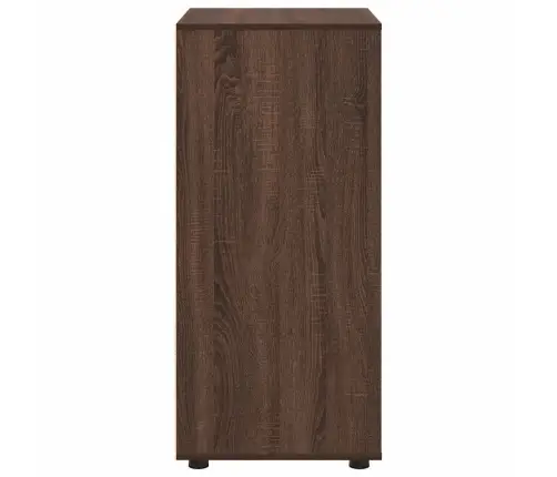 Ladustamiskapid 2 Pcs Pruun Tamme 60 X 48 X 105 Cm Tehispuit