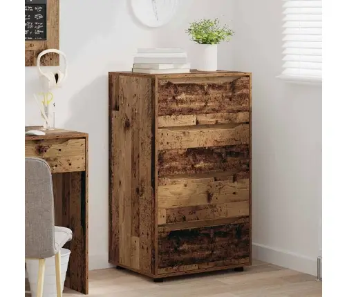 Ladustamiskapid 2 Pcs Vana Puit 60 X 48 X 105 Cm Tehispuit