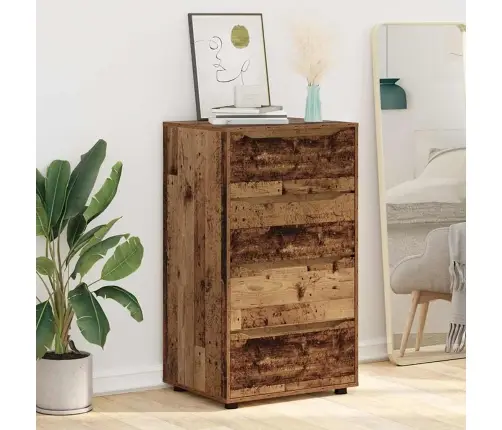 Ladustamiskapid 2 Pcs Vana Puit 60 X 48 X 105 Cm Tehispuit