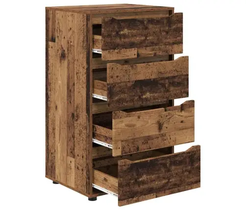 Ladustamiskapid 2 Pcs Vana Puit 60 X 48 X 105 Cm Tehispuit