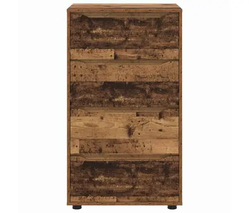 Ladustamiskapid 2 Pcs Vana Puit 60 X 48 X 105 Cm Tehispuit