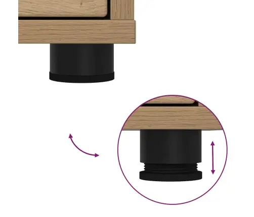 Uzglabāšanas Skapji 2 Pcs Artisānā Ozols 60 X 48 X 105 Cm Vidaxl